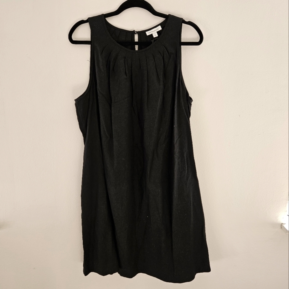Linen Black Shift Dress